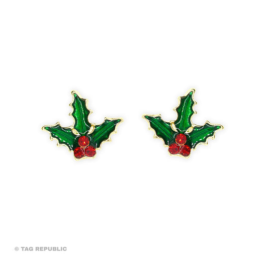 Joulumarja - nappikorvakorut