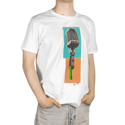 Sami Hedberg - Mikrofoni - t-paita valkoinen