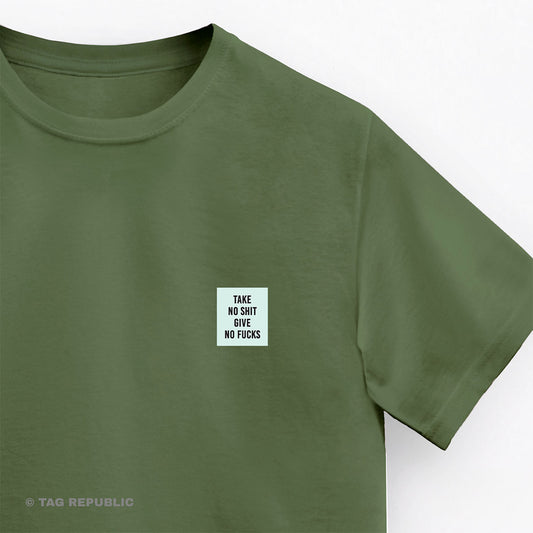 Take no shit give no fucks - t-paita