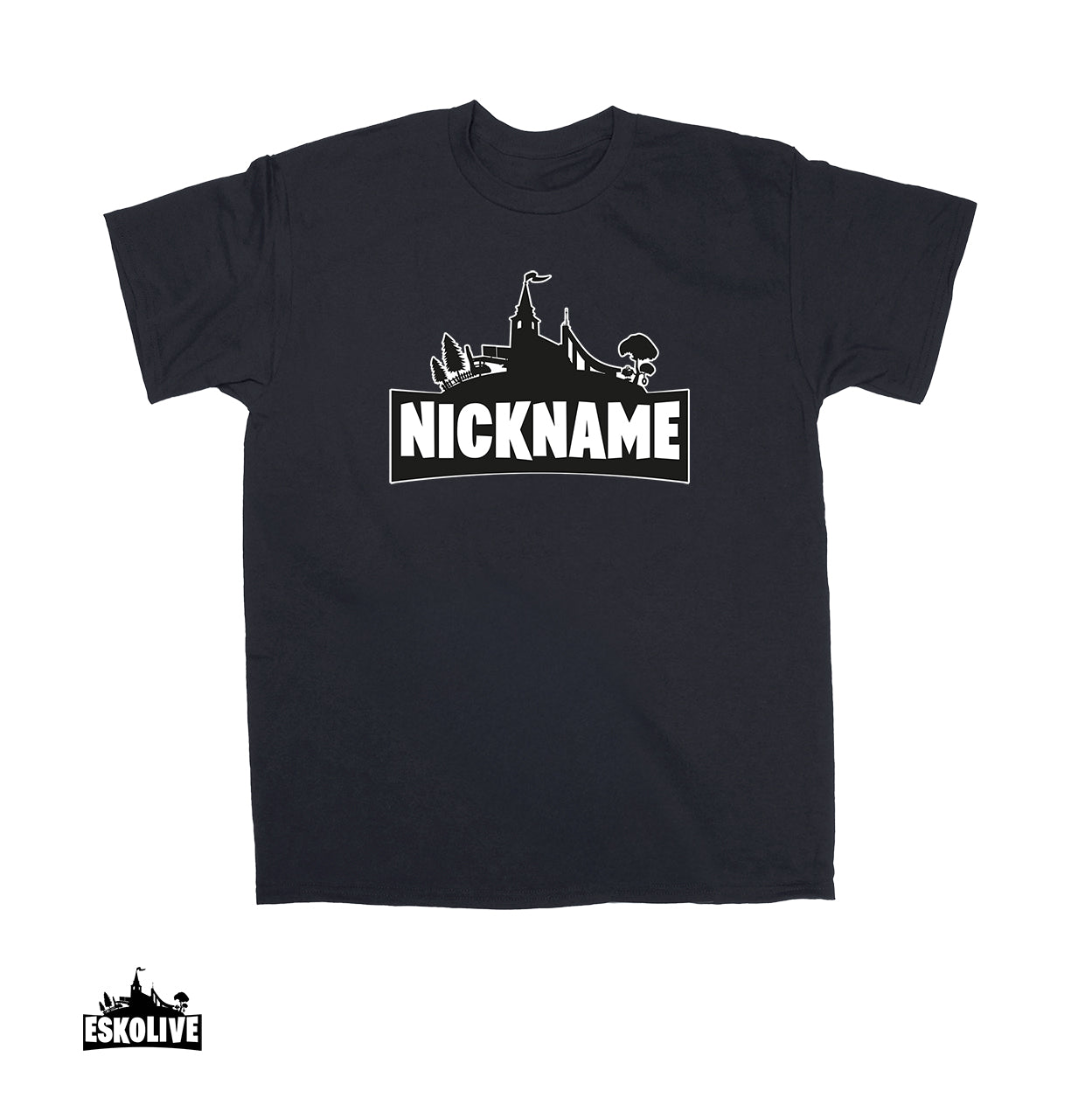 T-paita omalla nimelläsi - iso painatus